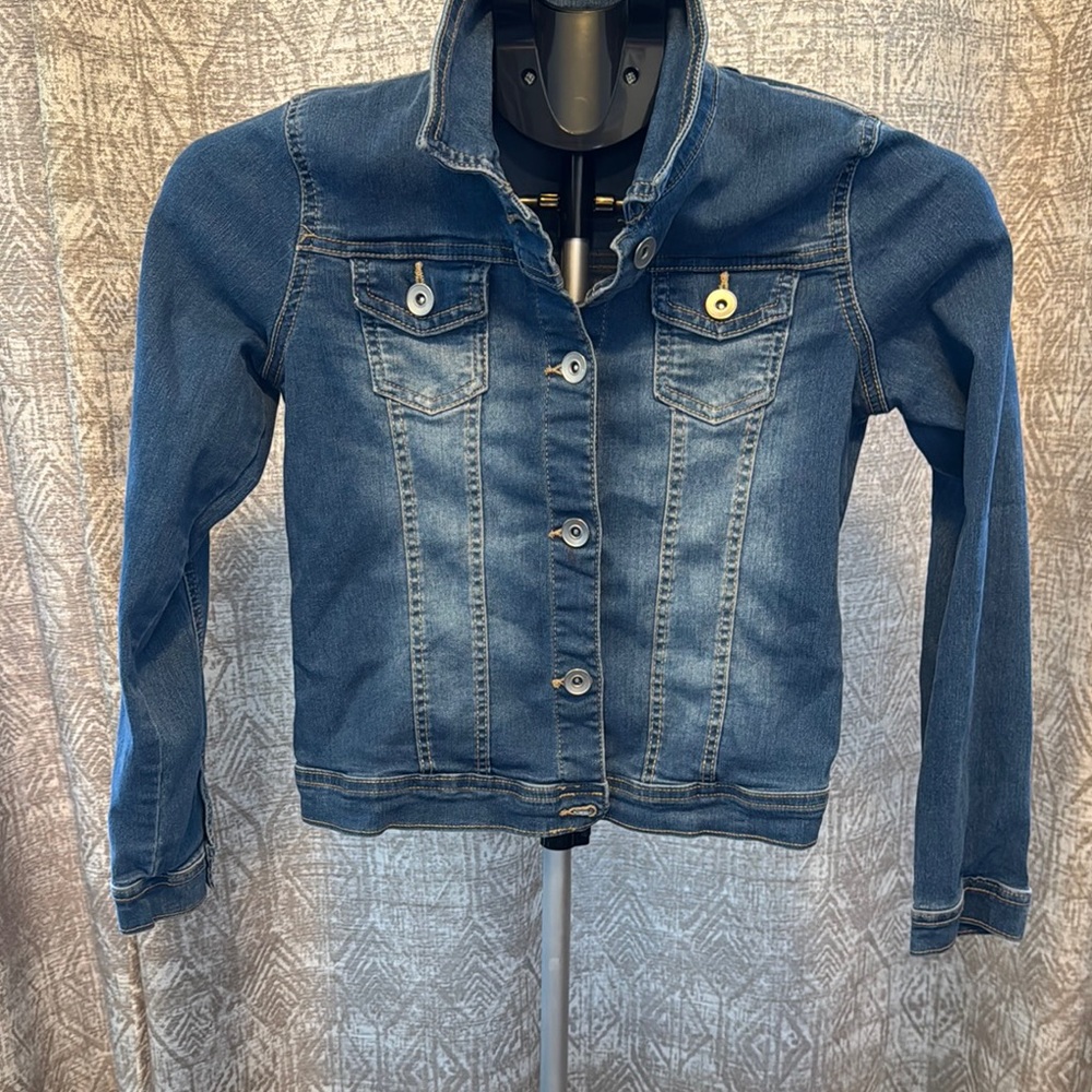 The Children's Place Blue Denim Jean Jacket Fitted Style